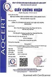 Chứng nhận hợp chuẩn bột bả