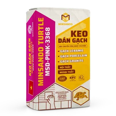 Keo dán gạch Minsando Turtle MSD-PINK-3368