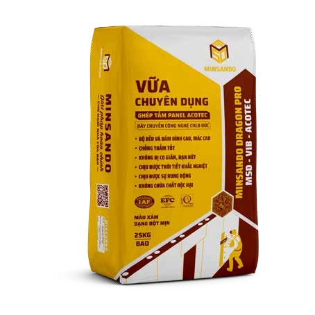 Vữa chuyên dụng ghép tấm Panel Acotec chịu rung MSD-VIB-ACOTEC