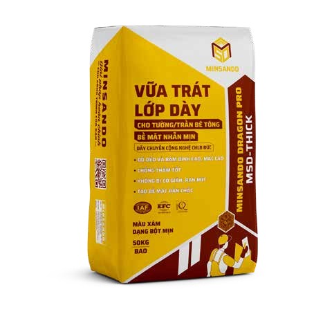 Vữa trát lớp dày cho tường/trần bê tông MSD-THICK