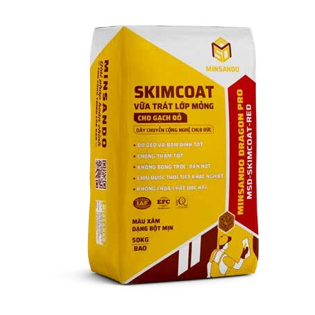 Vữa trát lớp mỏng Skimcoat cho gạch đỏ MSD-SKIMCOAT-RED